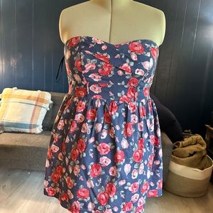 Torrid Strapless Flower Dress